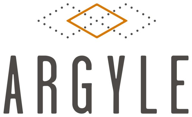 the logo for argyle, a company that specializes in the design of logos at The  Argyle